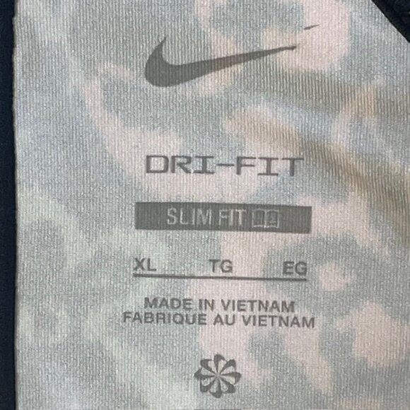 NIKE Dri-FIT Slim Fit Crisscross Strap Tank Top Multicolor Floral Print, Size XL - Picture 4 of 5